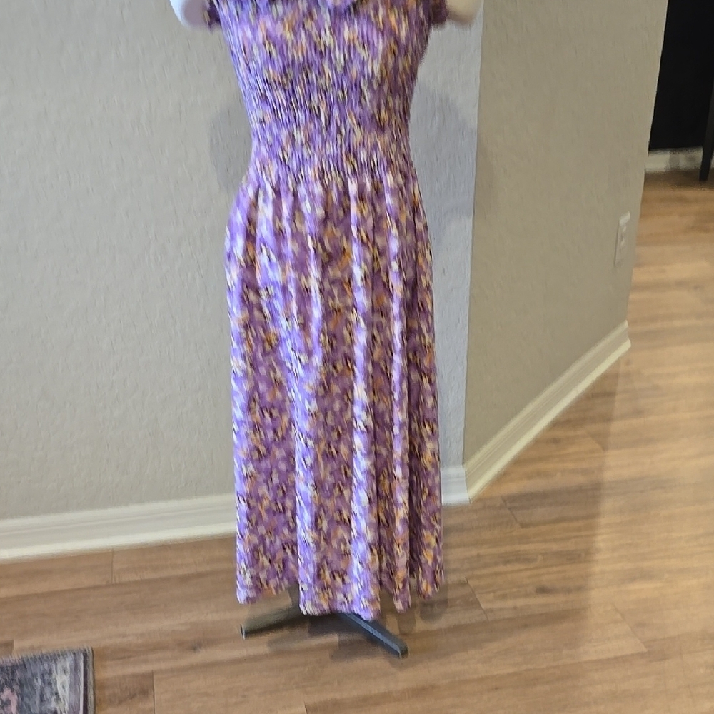 Floral Purple Maxi Dress